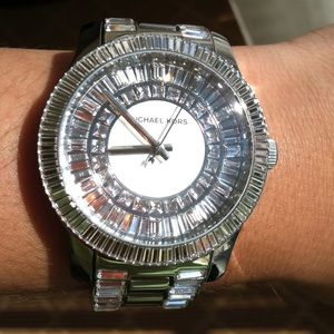 Rare Micheal Kors watch w/ Swarovski crystals